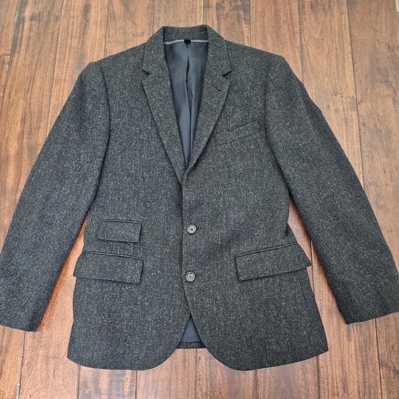 J Crew Charcoal Gray Blazer Wool Mens Size 38s